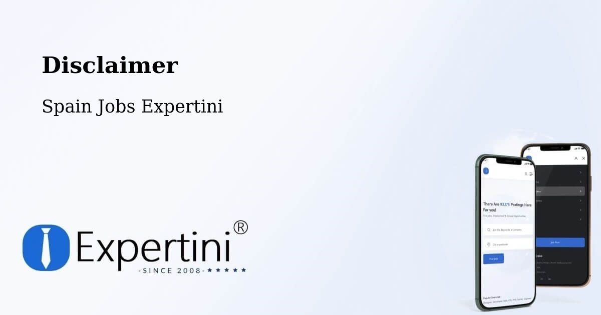 Disclaimer – Meis - Spain Jobs Expertini